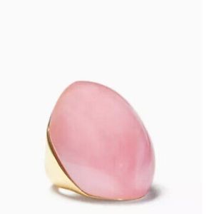 Kate Spade Pink Resin Mood Cocktail Statement Ring